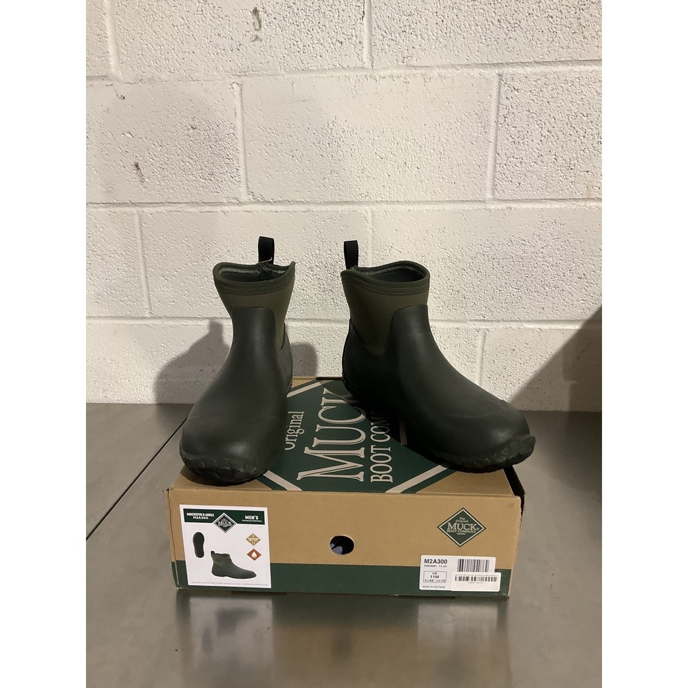 Muck Boots Muckster II Ankle Rubber Boots Mens Size 11 Moss Green M2A300